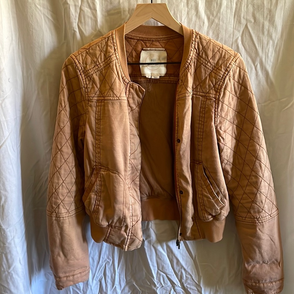Hei Hei Soft Quilted Bomber Jacket